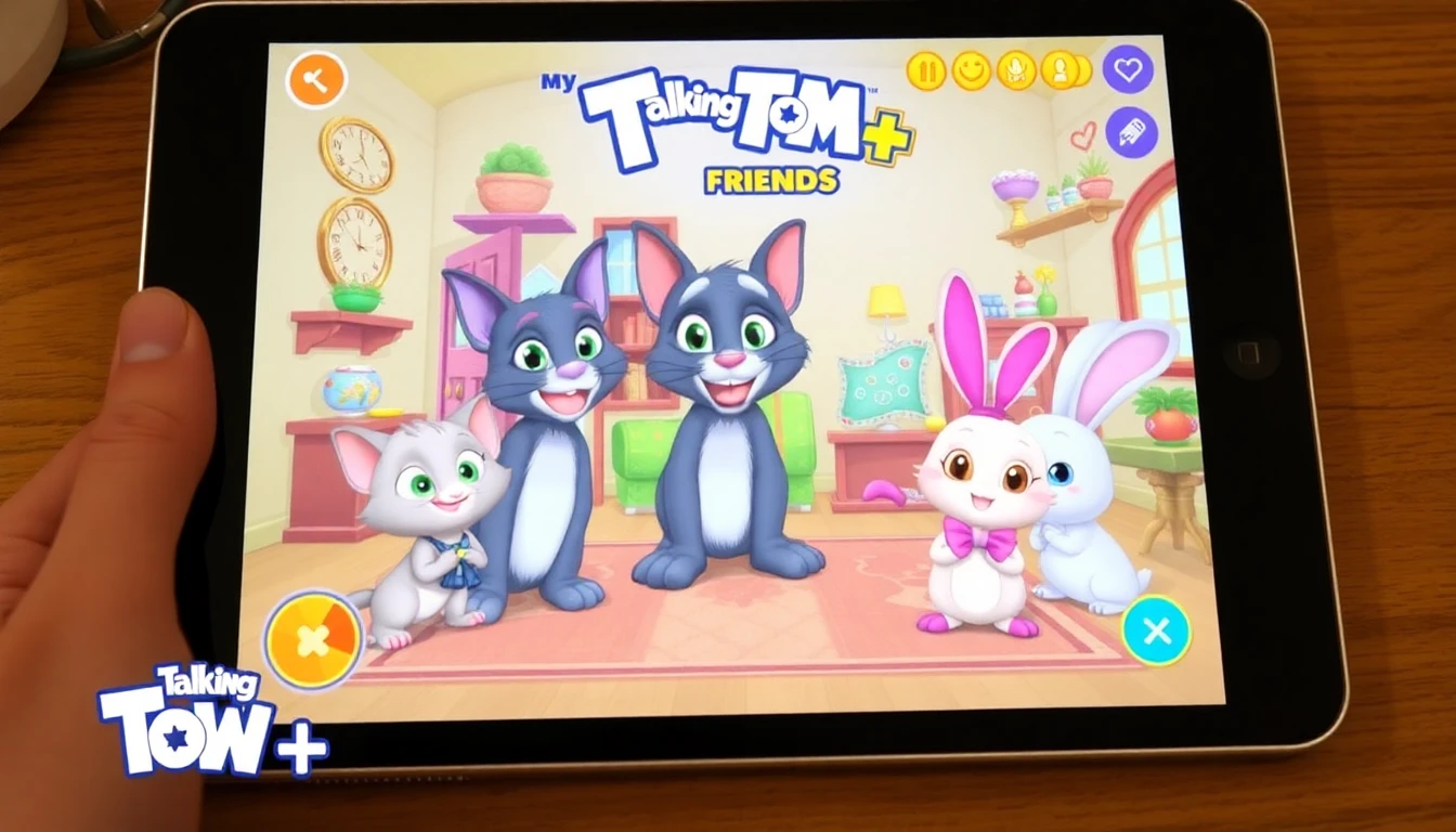 iPad Screenshot of My Talking Tom Friends+